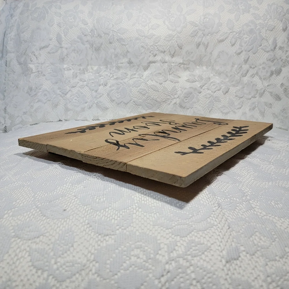 Rustic Woode Laundry Room Sign Hanging Farmhouse Wall Home Decor Shabby Chic 14